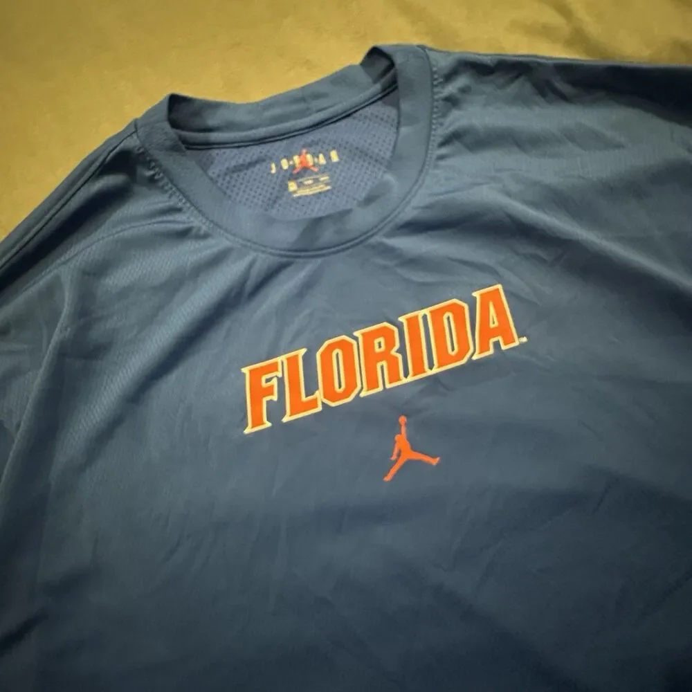 Air Jordan Florida Gators Shirt Mens 2XL Long Sleeve University NCAA Jumpman